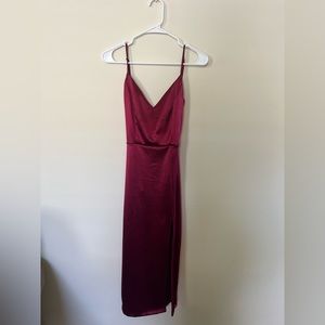 Backless wedding guest dress